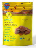 AZNUT Dried Turkish Dark Apricots, Jumbo Size, NON-GMO Certified, Premium Quality, 100% Natural, Gluten-Free, Kosher, Resealable Bag, Snack&Joy, 1 LB