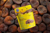 AZNUT Dried Turkish Dark Apricots, Jumbo Size, NON-GMO Certified, Premium Quality, 100% Natural, Gluten-Free, Kosher, Resealable Bag, Snack&Joy, 1 LB